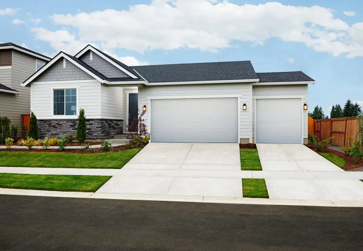 One-story home with three-car garage